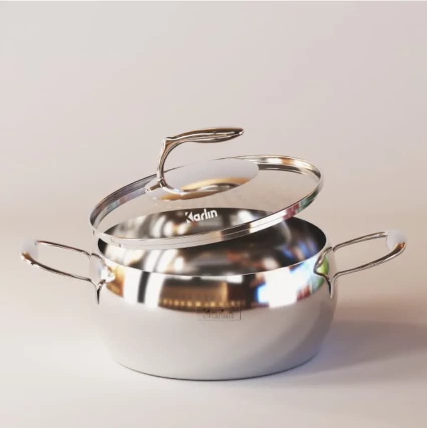Nồi Karlin Chống Dính Tự Nhiên CR22 - Inox 316