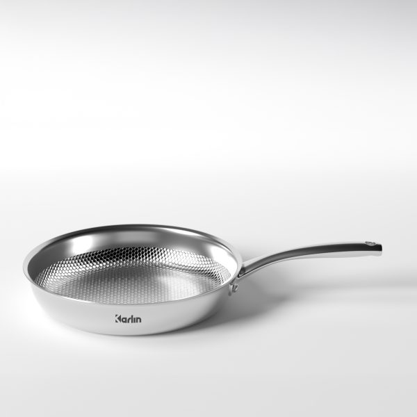Chảo Karlin Chống Dính Tự Nhiên G26 PRO Inox 316 Đáy 4 Lớp 26cm x 6cm – Chuẩn Châu Âu