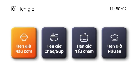 Chọn món cần hẹn giờ