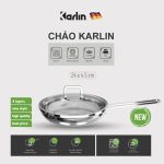 Chảo Karlin Chống Dính Tự Nhiên – Đáy 4 Lớp – Đường Kính 24 cm – Nấu Được Trên Mọi Loại Bếp