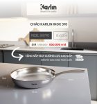 Chảo Karlin Chống Dính Tự Nhiên G18 PRO Inox 316 Đáy 4 Lớp 18cm x 5.5cm - Chuẩn Châu Âu (Sao chép)