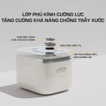 Nồi Cơm Điện KARLIN ART3000 – Lòng Nồi INOX 304 Vân Lục Giác Chống Dính Tự Nhiên, Dung Tích 3 Lít , Nấu Cơm Ngon, Thiết Kế Sang Trọng